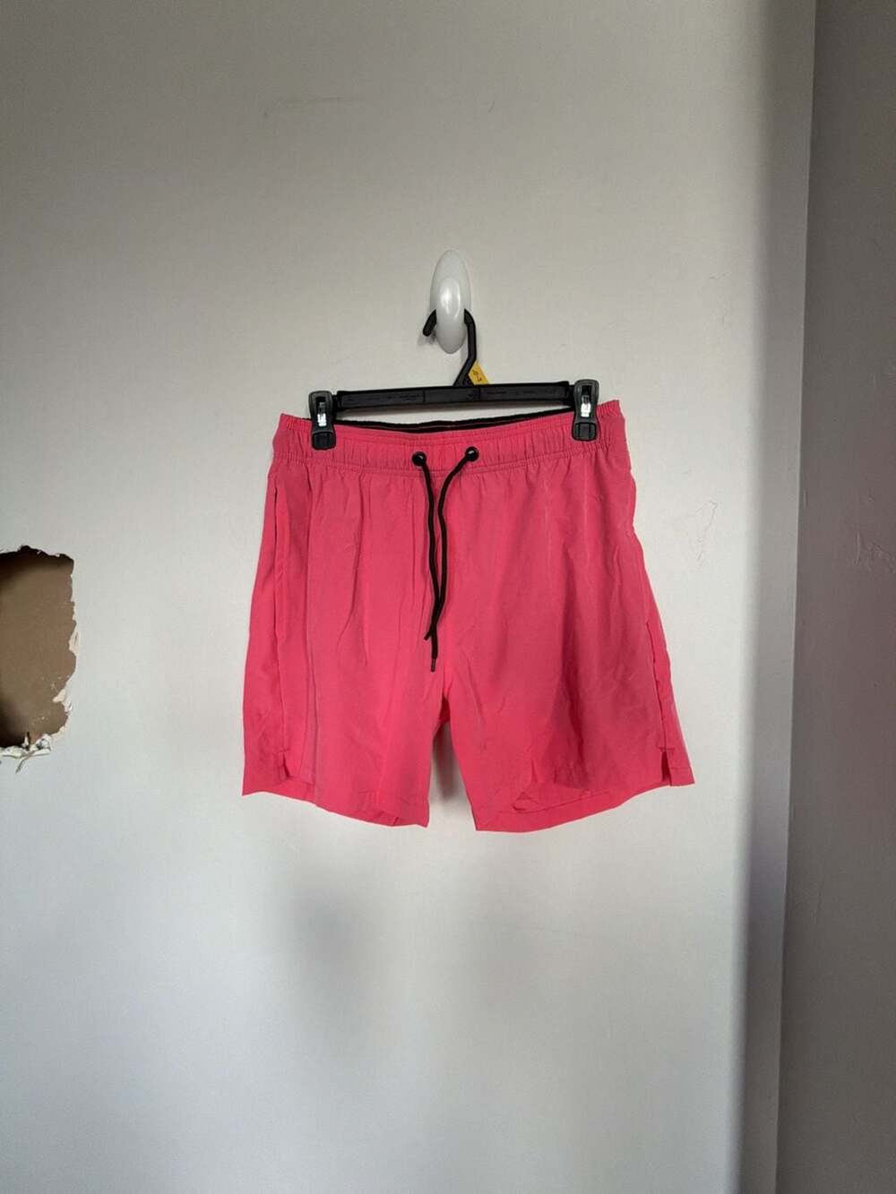 CK‎ Men's Pink Elastic Waist Drawstring Athletic Shorts